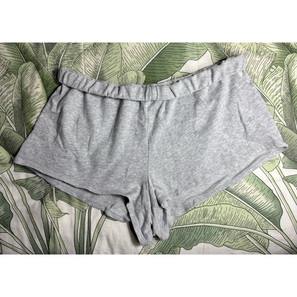 Victoria's Secret Heather Grey Angel Wing Cotton Mini Pajama Shorts Size Large - Picture 5 of 8